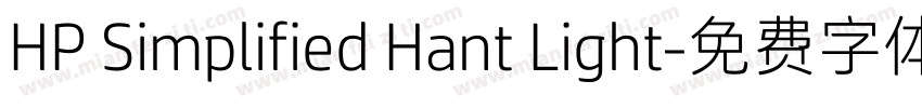 HP Simplified Hant Light字体转换